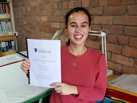 Work Placement Student Receives Distinction